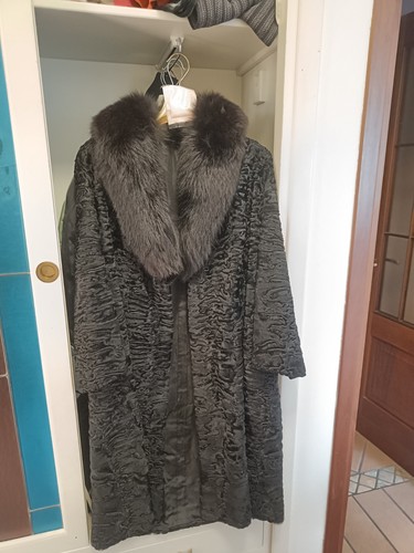 Cappotto astrakan con collo - cappotto,