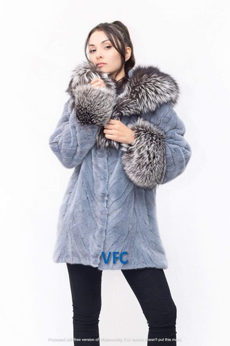 Cappotto visone blu bambino - cappotto,