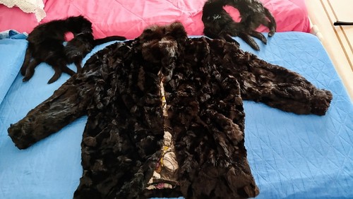 Pelliccia nera visone - pelliccia,